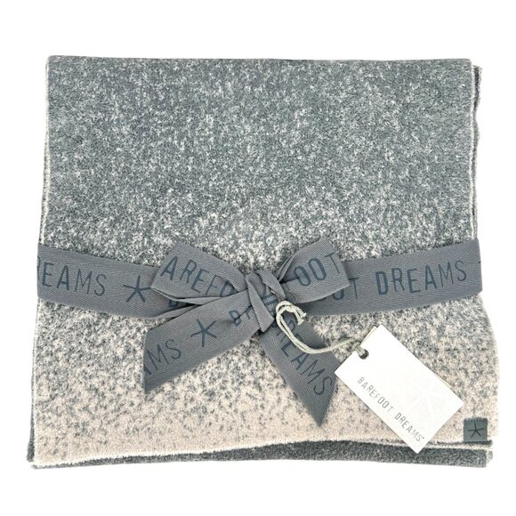Barefoot Dreams CozyChic Lite Confetti Scarf Smokey Green Fog Gray NWT - Picture 1 of 8